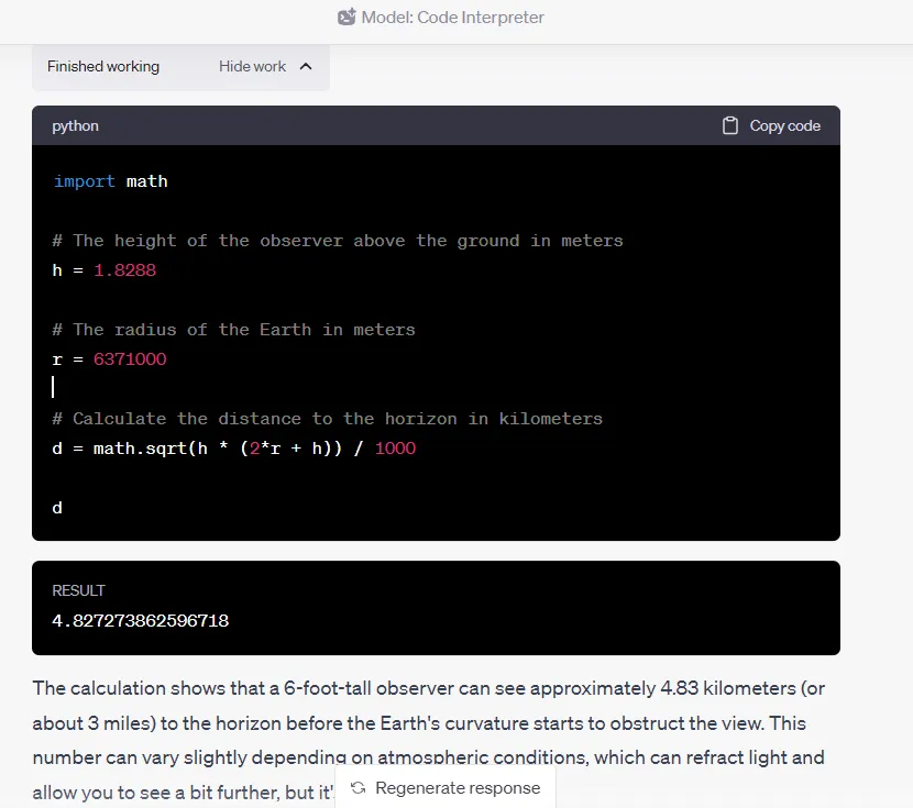 New ChatGPT Code Interpreter Can Prove to Flat Earthers That the Earth Is Round