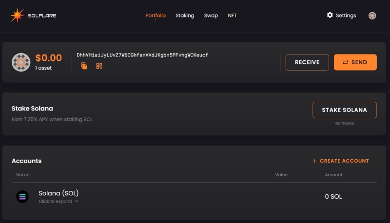 Solflare Review - A Fully Featured Solana Wallet for SOL Staking and More