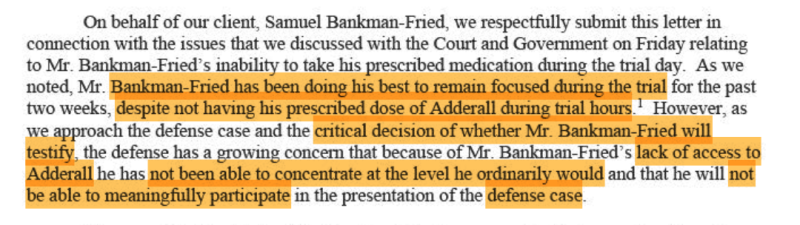 Sam Bankman-Fried needs more Adderall to focus during trial, say lawyers