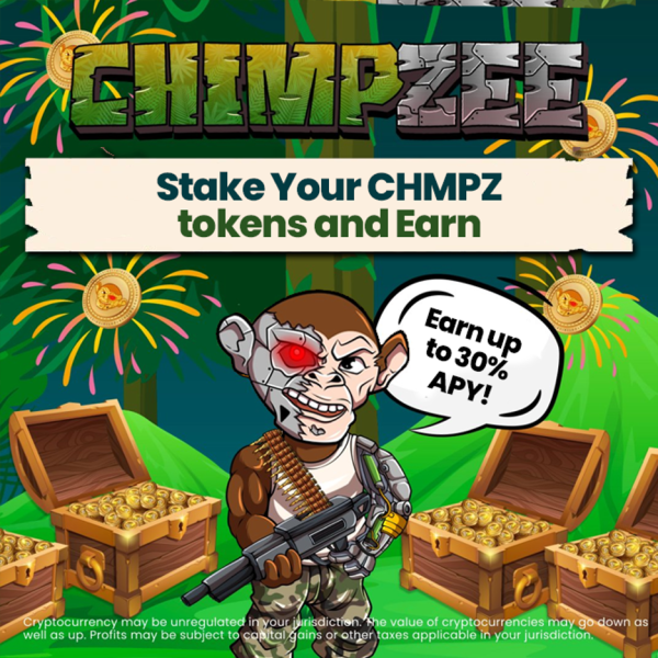 Chimpzee Continues Giving Back to the Environment and Its Community With Newly Announced Staking Utility